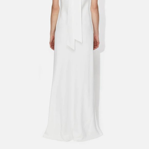 Galvan, Sienna Crepe Halterneck Gown - Picture 6 of 14